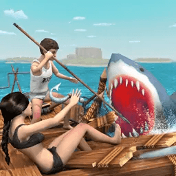 鲨鱼模拟器木筏的生存v1.0 安卓版