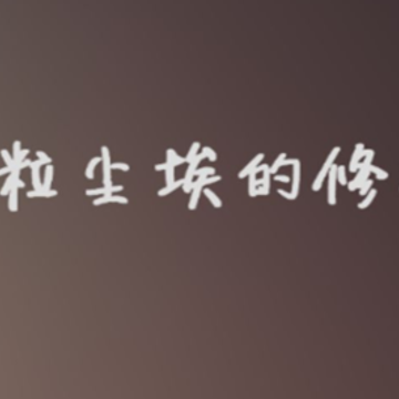 一粒尘埃的修行 一粒尘埃的修行