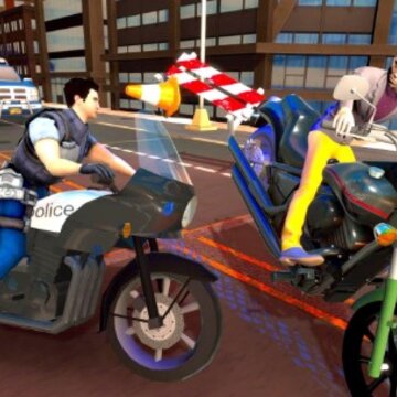 警察骑车追捕 警察骑车追捕