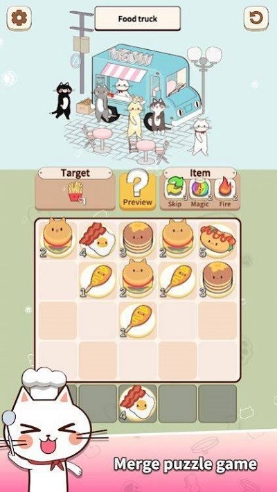 Cat Merge Cafe(è��ϲ����ȹ�����)v1.17 ��׿��