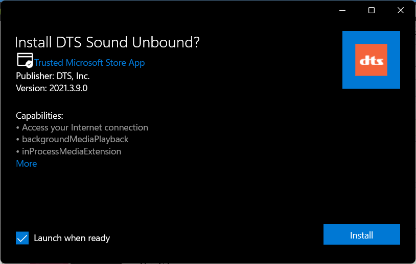 DTS Sound Unboundv2021.811.912.0 UWP
