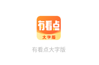 有看点大字版app 有看点大字版app