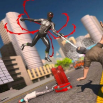 ֩�����������Ӣ��Ӫ��(Spider Robot Rope Hero Rescue)
