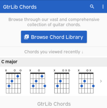 GtrLib Chords app