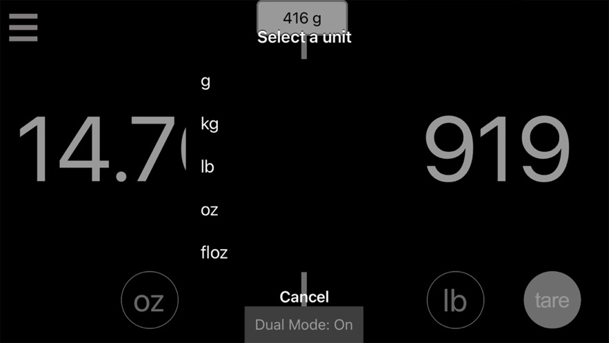 Baking Scale appv1.15 °