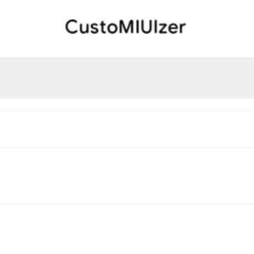 CustoMIUIzer CustoMIUIzer