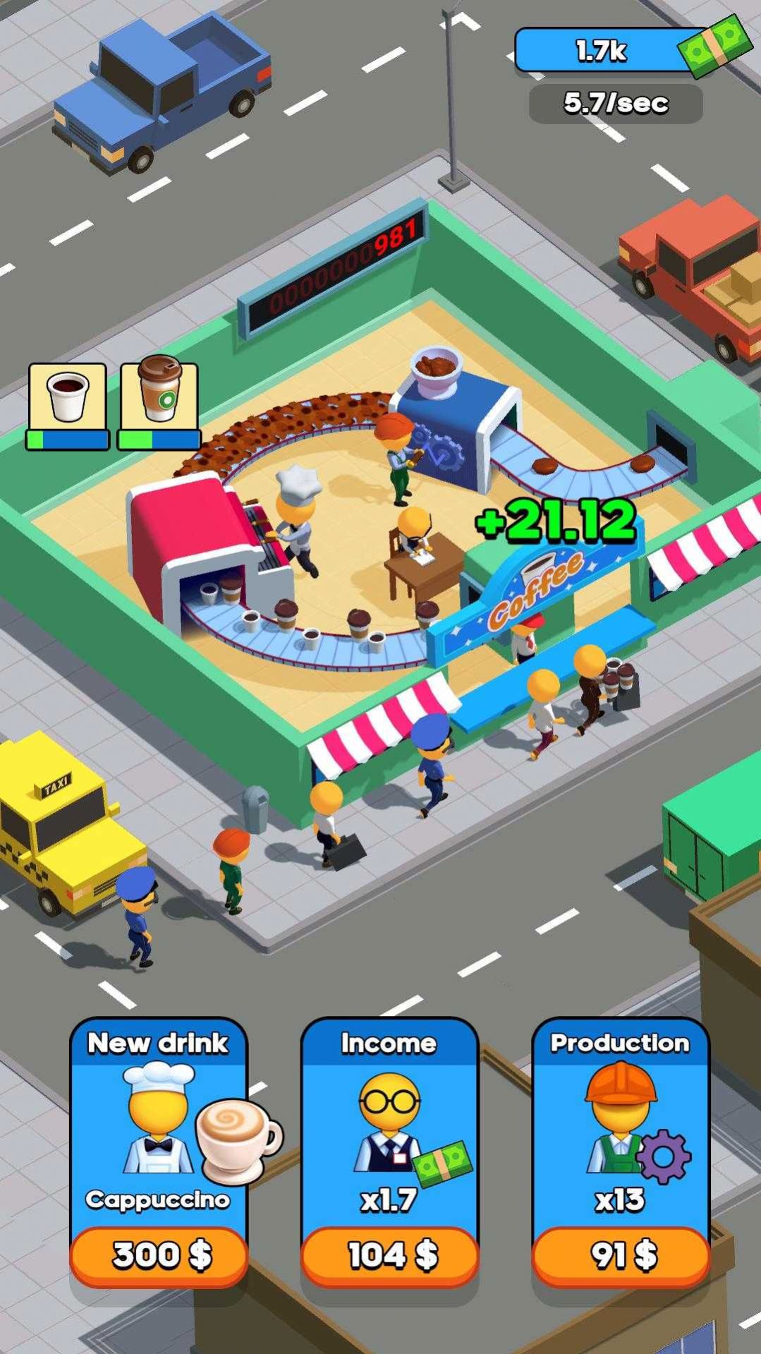 �������õ۹�(Coffee Idle Empire)v0.1 ��׿��