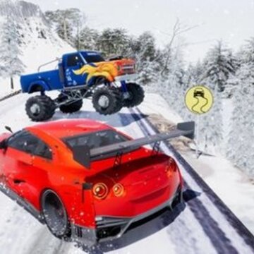 雪车碰撞粉碎Car Crash : Icy Mountain Road 雪车碰撞粉碎Car Crash : Icy Mountain Road