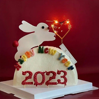2023新年超好看又喜庆的蛋糕 新年快乐好看的蛋糕素材合集
