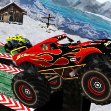 雪地奔驰卡车Monster Truck Snow Stunt Racing 雪地奔驰卡车Monster Truck Snow Stunt Racing