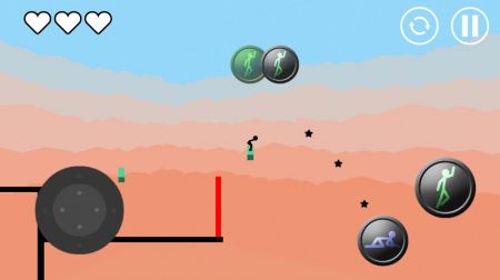 ������ܿ�����Stickman Parkour Platform 2v2.0 ��׿��