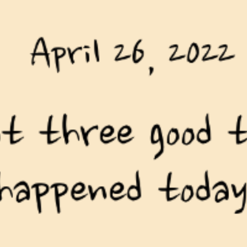 Three Good Things app Three Good Things app