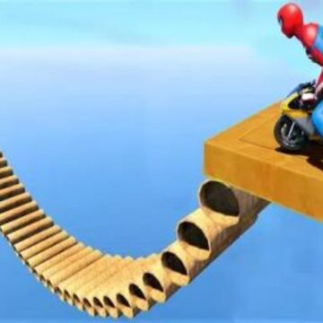 ����Ӣ�������ؼ�Super hero Racing Bike Stunt