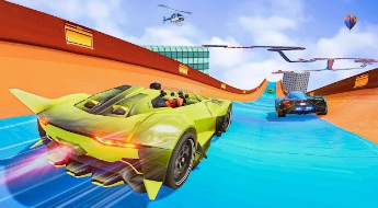 �ؼ���������������Ծ(Stunt Car Race)