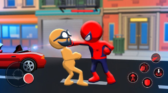 �̿�սʿ֩��Ӣ��(Spider Stickman Fighter: Superhero)