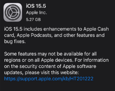 iOS15.5正式版更新了什么？iOS15.5正式版耗电吗？