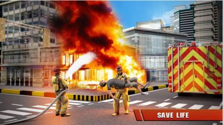 ʻԮFire Truck Driving Rescue Gamev2.7 ׿