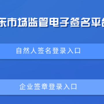 山东市场监管电子签名app 山东市场监管电子签名app