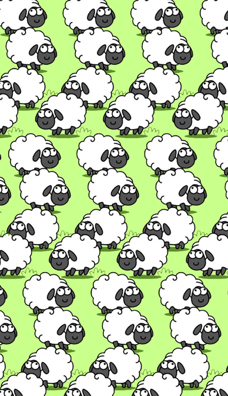 游戏羊了个羊卡通可爱壁纸 最近很火的游戏羊了个羊壁纸合集-趣奇资源网-第10张图片