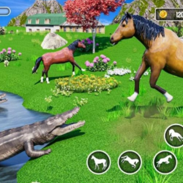 ����Ұ������ģ����(Wild Horse Family Life Game)