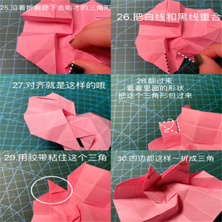 简单又很好做的川崎玫瑰手工折纸图片 川崎玫瑰超详细折纸教程太爱啦
