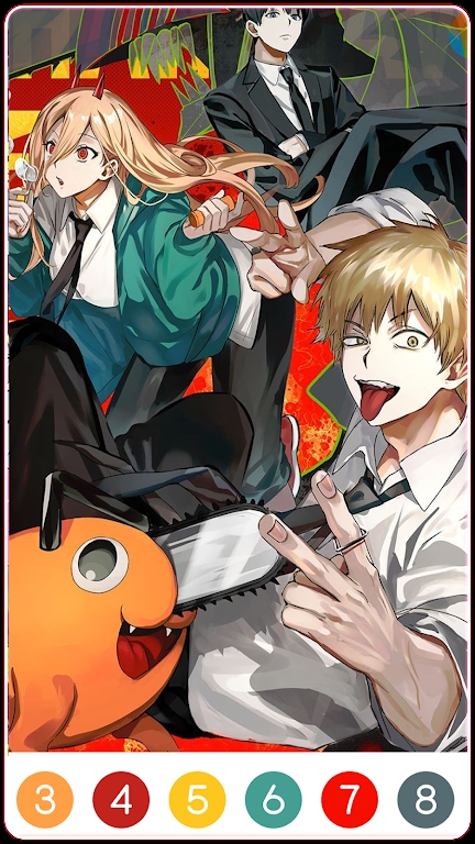 ��ɫ�������ɫ(Chainsaw Man Coloring)v0.001 ��׿��