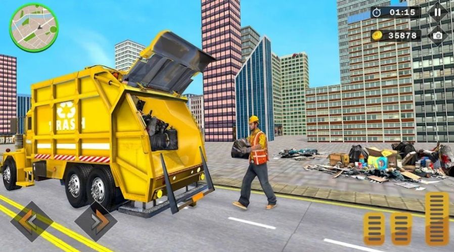 ���������ռ���ģ���ʻ(Garbage Trash Truck Driving 3D)v1.0 ��׿��