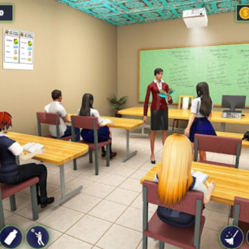 ����У԰�˶���(School Girl Life Simulator)