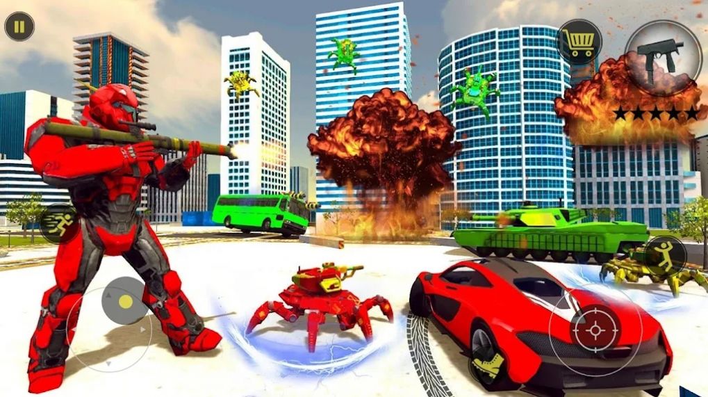 �����˸���ս��(Robot Transform Spider Car)v1.0.2 ��׿��