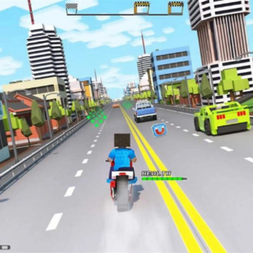 Ħ�л�ľ��ʻ(Blocky Bike Rider Moto Racing)