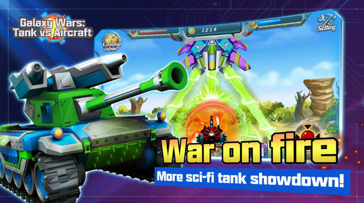 ����ս��̹��VS�ɻ�(Galaxy Wars: Tank vs Aircraft)