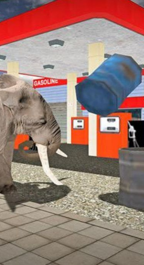������к��ֱײ(Angry Elephant City Rampage)