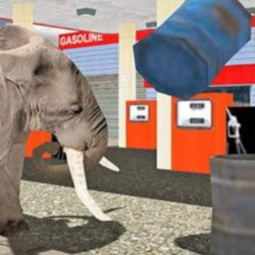 ������к��ֱײ(Angry Elephant City Rampage)
