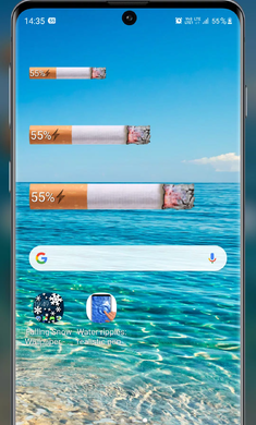 Cigarette Smoking : Home Screen Battery Indicatorv1.1 °