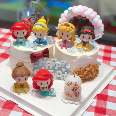女孩子最爱的迪士尼公主生日蛋糕图片合