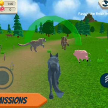 Ұ��ģ����2(Wolf Simulator: Wild Animals 3D)