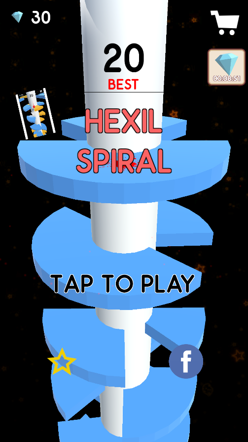 ɫ����ԾHelix Jumpv1.1 ��׿��