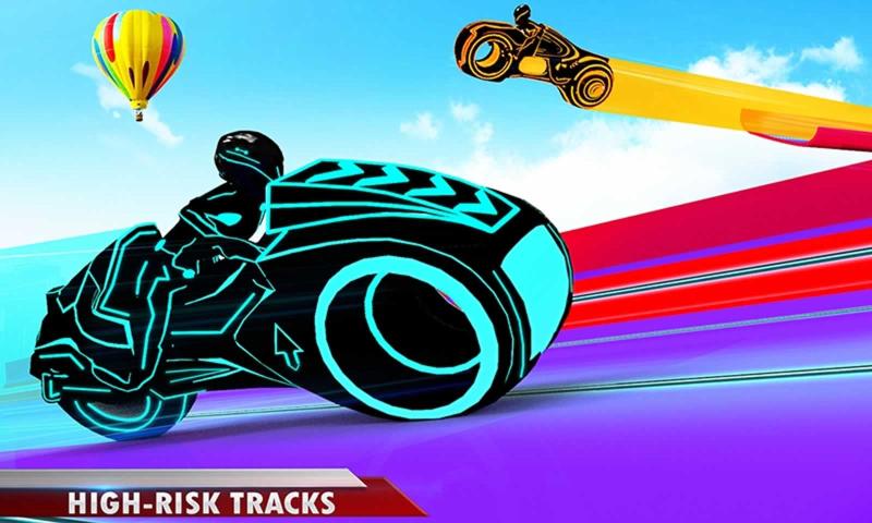 ����Ħ�г������ؼ���Light Bike Flying Stunts��v2.14.7 ��׿��