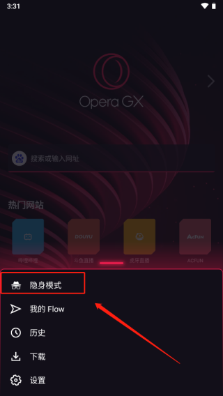 Opera gx