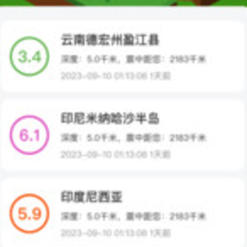 地震速报地震预警查询 地震速报地震预警查询