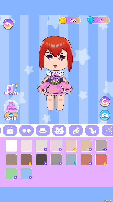ʱ��������Ůװ��(Fashion Famous Chibi Dress Up)