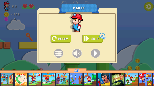 ����������Ծ����(Super Malin Jump:run game)