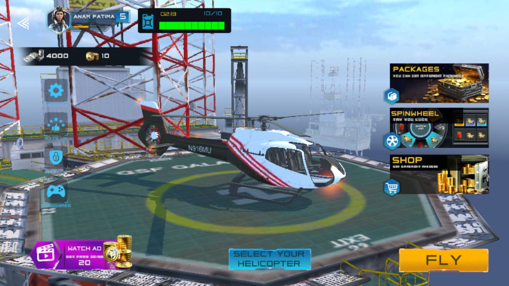 起飞直升机飞行模拟器(Take off Helicopter Fly Simulator)截图1
