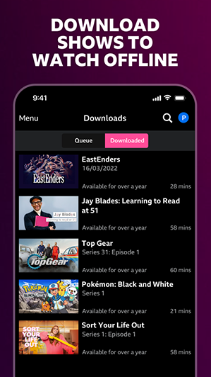 BBC iPlayer app BBC iPlayer app