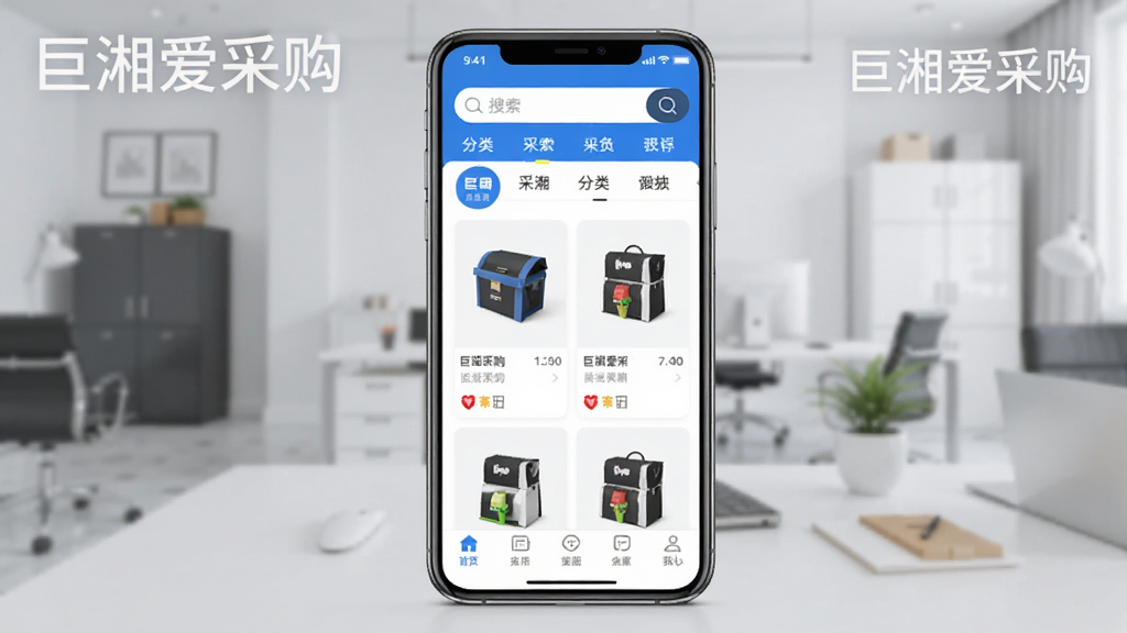 ���氮�ɹ�Ӧ��������չʾ������������һ�����������ֻ�����Ļ�ڳ��ֲɹ���APP��ҳ���֣�����Ϊ������������ǩ���в�Ϊ��Ʒ�б���Ƭ���ײ�Ϊ���������������������ɫ�����������ϸ�����������ʸɾ����޶���Ԫ�أ�ͼƬ�пɴ����֡����氮�ɹ���