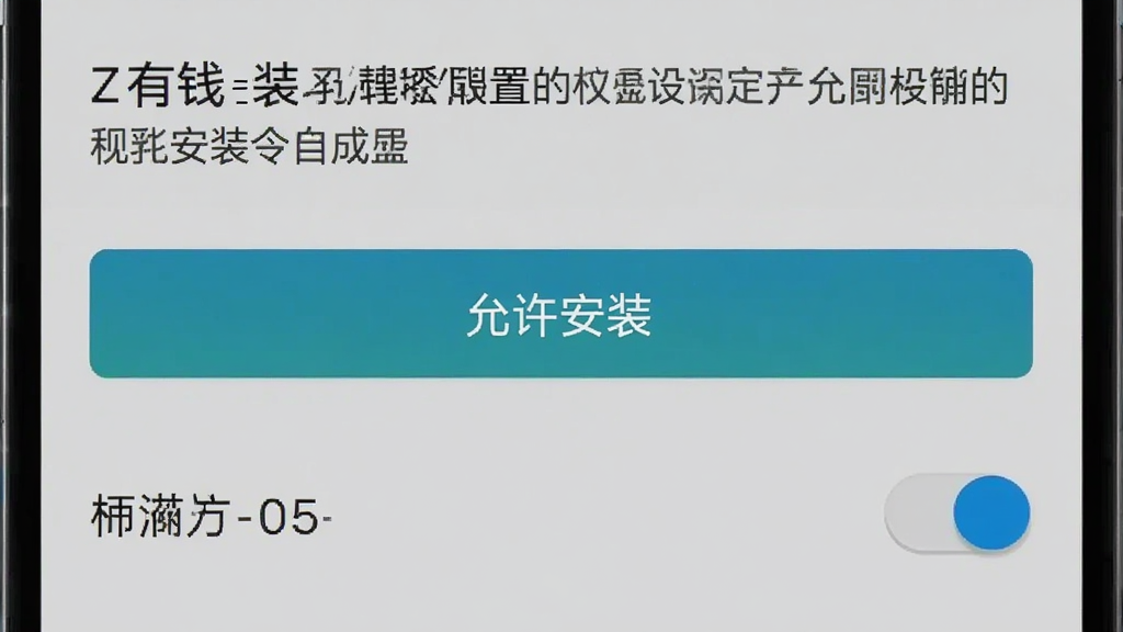 手机屏幕显示Z有钱安装权限设置界面,界面中有