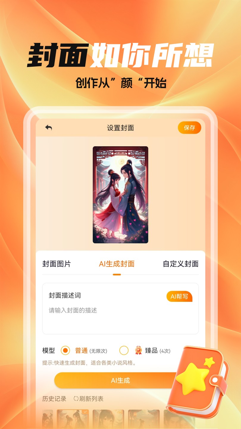 全民作家 安卓版 写作界面 功能截图