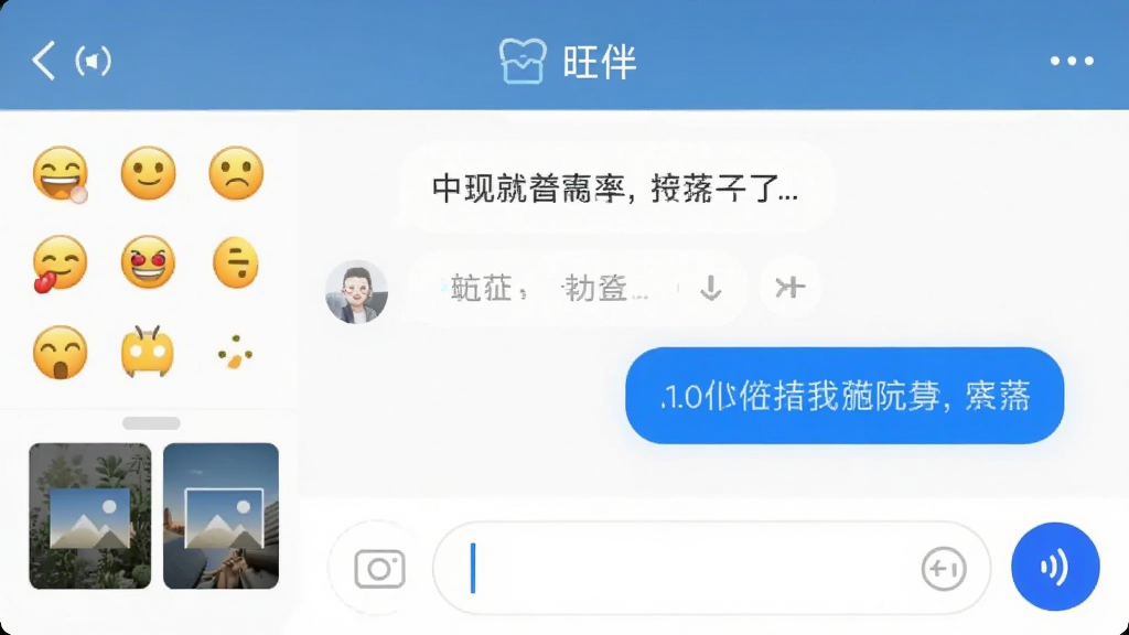 手机聊天界面截图,展示