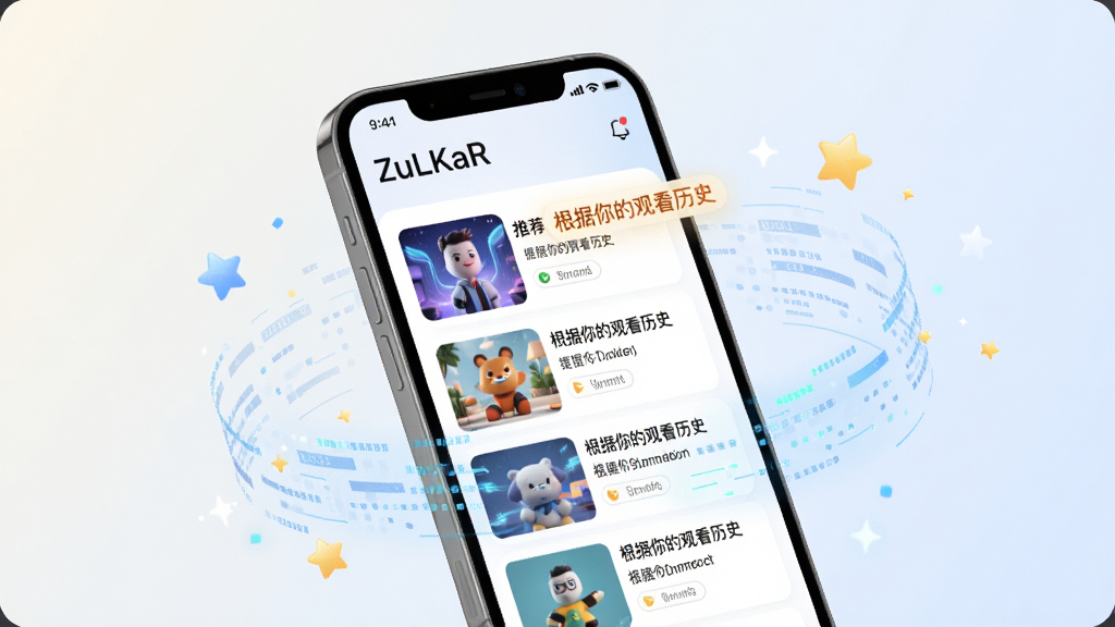 ZuLKaR�����Ƽ����棬������һ���ֻ���Ļ��ʾ���Ի��Ƽ��б���ÿ���Ƽ��Աߴ����Ƽ����ɱ�ǩ���硰������Ĺۿ���ʷ�����ֻ���Χ������������������ͼ�꣬����Ϊǳɫ���䣬��������ִ�������ϸ��ɾ�