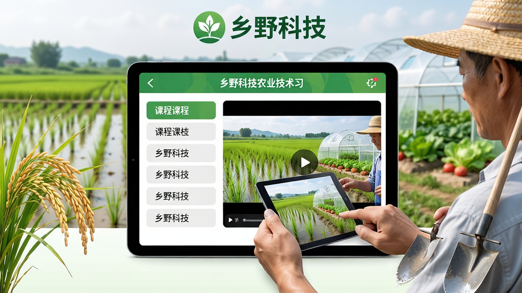 ��Ұ�Ƽ�ũҵ����ѧϰ���棬����Ϊƽ�������ʾ��ֲ�̳�ҳ�棬��������ˮ������߲˴������Ϊƽ��������У����Ϊ�γ��б����Ҳ�Ϊ��Ƶ���������Ű����룬�Ϸ��С���Ұ�Ƽ�����ʶ�����Ϊ����ũҵ�Ƽ��磻ϸ�ڰ���ũ��ʹ��ƽ��鿴��ֲ�̳̣��Ա��е����ũ�ߣ����ʸ��壬�ɾ����޶���Ԫ��